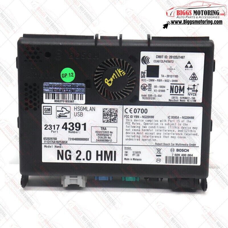 2013-2015 Chevy Silverado 1500 HMI Multimedia Interface Module 23174391