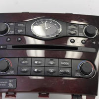 2012-2013 Infiniti  G37 Dash Cd Radio Clock Climate Control