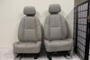 2007-2014 Escalade Suburban Silverado Passenger & Driver Front Seat Grey Leather