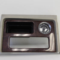 2003-2006 Cadillac Escalade Center Console Woodgrain Upper Trim Bezel W/ Clock - BIGGSMOTORING.COM