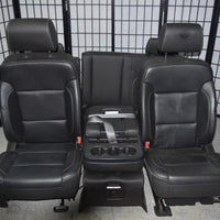 2014-2017 Silverado Sierra Oem Leather Seats Front & Rear Set Jump Seat Crew Cab