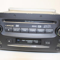 2006 LEXUS GS300 MARK LEVINSON 6 DISC CHANGER CD CASSETTE PLAYER 86120-30C80-C0 - BIGGSMOTORING.COM