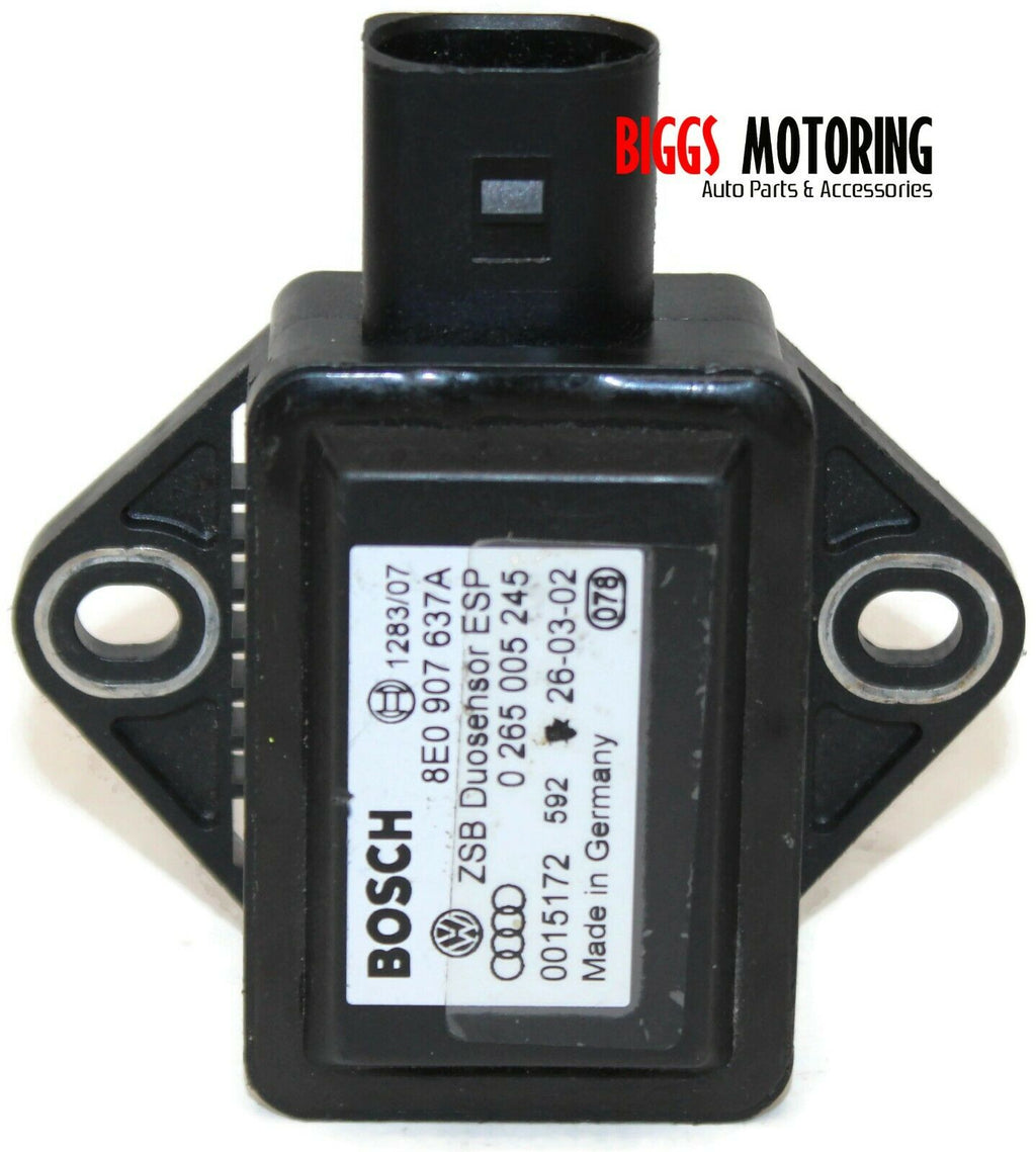 2002-2005 Audi A4 S4 Stability Accelerator Yaw Rate Sensor 8E0 907 637 A - BIGGSMOTORING.COM