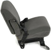 1999-2010 Ford F250 F350 Front Center Console Jump Seat W/ Cup Holder Gray - BIGGSMOTORING.COM