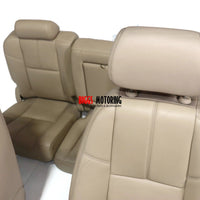 2007-2014 Chevy Tahoe Suburban Silverado Front & Rear OEM Seats | Tan Leather