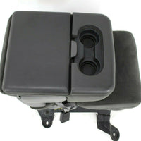 1999-2010 Ford F250 Center Console Jump Seat  W/ Storage Gray - BIGGSMOTORING.COM