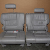 2001-2007 Toyota Sequoia Rear Passenger & Driver 3Rd Row Seats Grey - BIGGSMOTORING.COM