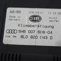 1998-1999 AUDI A4 A/C HEATER CLIMATE CONTROL UNIT 5HB 007 608 - BIGGSMOTORING.COM