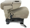 1999-2010 Ford F250 Center Console Jump Seat  W/ Storage Tan - BIGGSMOTORING.COM