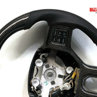 Fits 2013 Dodge Ram  Custom Carbon Fiber & Leather Flat Bottom Steering Wheel