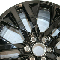 2019 Chevy Silverado 1500 22" Wheel Rim Black 5 Split Spoke 84253948