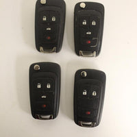 Lot Of 4 Chevy Key Fob Remotes Smart Keys Flip Key