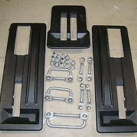 2007-2014 TAHOE YUKON ESCALDE 3RD ROW SEAT STRIKER BRACKETS & TRIM COVERS BLACK