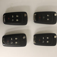 Lot Of 4 Chevy Key Fob Remotes Smart Keys Flip Key