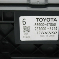 2012-2013 Toyota Prius Ac Heater Climate Control Unit 55900-47050