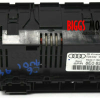 2003-2006 Audi A4 Carbriolet  Ac Heater Climate Control Unit 8E0 820 043 BM - BIGGSMOTORING.COM