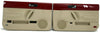 2003-2010 VW Beetle Convertible Passenger & Driver Side Door Panels Red & Beige - BIGGSMOTORING.COM