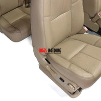 2007-2014 Chevy Tahoe Suburban Silverado Front & Rear OEM Seats | Tan Leather