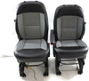 14-18 Dodge Promaster Cargo Van Front Seats With Air Bag Bucket Black/Grey Pair - BIGGSMOTORING.COM