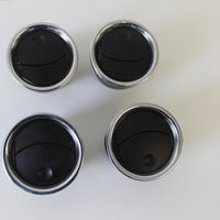 2004-2008 FORD F150 DASH A/C AIR VENTS BLACK & CHROME SET of 4 2007 2006 2005 - BIGGSMOTORING.COM