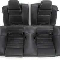 2011-2014 Ford Mustang Passenger & Driver Side Rear Seats Black Leather