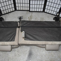 14-18 Silverado Sierra Tan Leather Rear Seat Crew Cab W/ Cup Holder 60/40 Fold - BIGGSMOTORING.COM