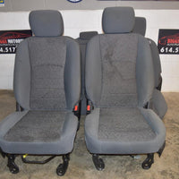 13-18 DODGE RAM FRONT & REAR SEAT SLATE GRAY SET OEM GOOD CONDITION full 4 door