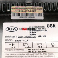 2010-2013 Kia Sportage UVO Radio Stereo Multimedia Cd Player 96170-3W900AM5