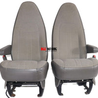 1997-2022 Chevy Express/GMC Savana Van front Left and Right Bucket Seat | Gray - BIGGSMOTORING.COM