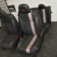 12-14 Dodge Avenger RT Black Red SEATS SET FRONT AND REAR R/T Embroidery - BIGGSMOTORING.COM