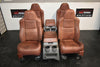 99-2010 FORD SD F250 F350 KING RANCH FRONT & rear LEATHER BUCKETS SEAT console