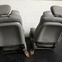 99-10 FORD F250 F350 FRONT JUMP SEATS GREY CLOTH 2005 RIGHT  & LEFT