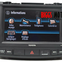 2008-2010 Toyota Highlander Navigation Radio Cd Player Touch Screen 86120-48F30