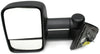 2007-2014 Chevy Silverado Avalanche Driver Left Side Manual Door Mirror Black