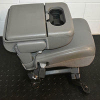 1999-2010 FORD F250 F350 FRONT JUMP SEAT GREY LEATHER 08-10 STYLE - BIGGSMOTORING.COM