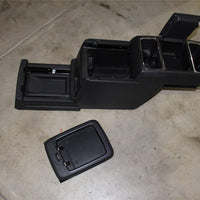 2008 OEM DODGE caravan SLIDING FRONT CENTER CONSOLE DRINK W/ BASE & BOLTS BLACK