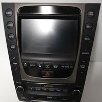 2006-2007 LEXUS GS350 RADIO CASSETTE CLIMATE CONTROL NAVIGATION DISPLAY SCREEN - BIGGSMOTORING.COM