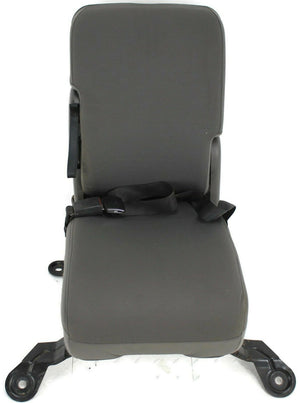 1999-2010 Ford F250 F350 Front Center Console Jump Seat W/ Cup Holder Gray - BIGGSMOTORING.COM