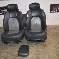 1999-2004 Jeep Grand Cherokee Ltd & Overland Complete Seat Set Gray Leather Oem - BIGGSMOTORING.COM