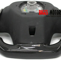 Fits 14 15 Chevy Camaro Custom Carbon Fiber & Leather Flat Bottom Steering Wheel