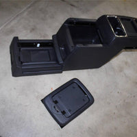 2008 OEM DODGE caravan SLIDING FRONT CENTER CONSOLE DRINK W/ BASE & BOLTS BLACK