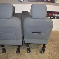 13-18 DODGE RAM FRONT & REAR SEAT SLATE GRAY SET OEM GOOD CONDITION full 4 door