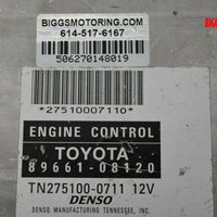 2004-2010 Toyota Sienna Engine Computer Control Module 89661-08120 - BIGGSMOTORING.COM