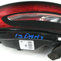 2013-2016 Dodge Dart Passenger Right Side Taillight Outer Tail Light