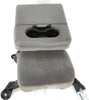 1999-2010 Ford F250 Center Console Jump Seat  W/ Storage Gray - BIGGSMOTORING.COM