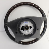 00-06 Mercedes Benz W220 W215 Cl500 Driver Woodgrain Steering Wheel Airbag S500 - BIGGSMOTORING.COM