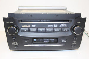 2006 LEXUS GS300 MARK LEVINSON 6 DISC CHANGER CD CASSETTE PLAYER 86120-30C80-C0 - BIGGSMOTORING.COM