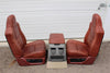 99-2010 FORD SD F250 F350 KING RANCH REAR LEATHER BUCKETS SEATS & CONSOLE WMOUNT