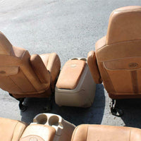 99-2010 FORD F250 F350 KING RANCH LEATHER SEATS BUCKETS NICE CREW CAB 2006 ALL