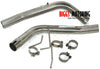 2005-2010 Mustang GT V8 2.5 Polished Stainless Steel Muffler - BIGGSMOTORING.COM